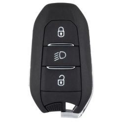 Coque Clé Compatible pour Peugeot - Citroen - DS -3 BOUTONS PHARE - 308 - 508 - 3008 - 5008 - C4 PICASSO - BERLINGO - PSA-H33