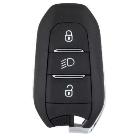 Coque Clé Compatible pour Peugeot - Citroen - DS -3 BOUTONS PHARE - 308 - 508 - 3008 - 5008 - C4 PICASSO - BERLINGO - PSA-H33