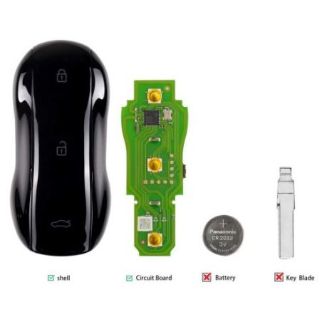 Clé Télécommande universelle Main Libre XHORSE VVD | XSSC01EN |supercar style XM38 