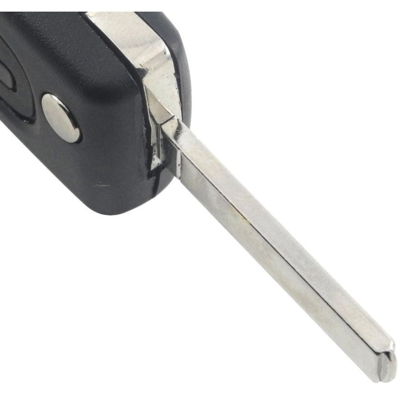 Coque clé Peugeot Partner de 2008 à 2015 - 3 Boutons Coffre - Pile sur coque - PSA-C3 - Keyfirst