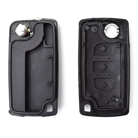 Coque clé C4 de 2004 à 2010 -PSA-C3PC - Pile sur circuit - VA2 Coque clé C4 de 2004 à 2010 -PSA-C3PC - Pile sur circuit - VA2