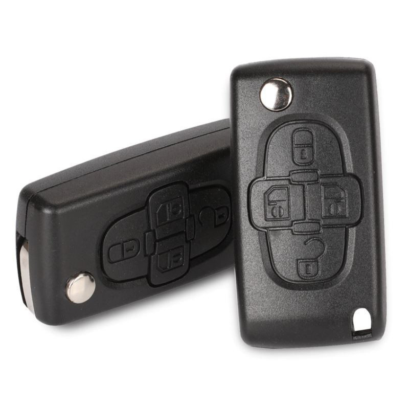 Coque clé Citroen C8 de 2006 à 2014 -PSA-E42 - Pile sur coque - Keyfirst