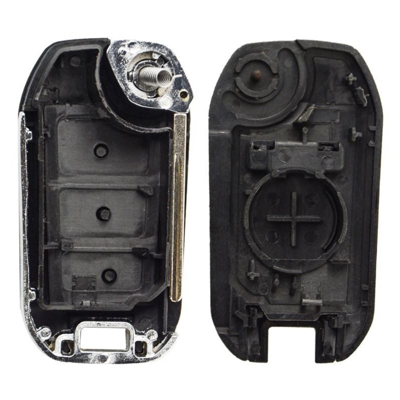 PSA-H32 - Coque clé Citroen C4 Cactus de 2014 à 2016 - 3 Boutons coffres - Keyfirst Pile sur Coque