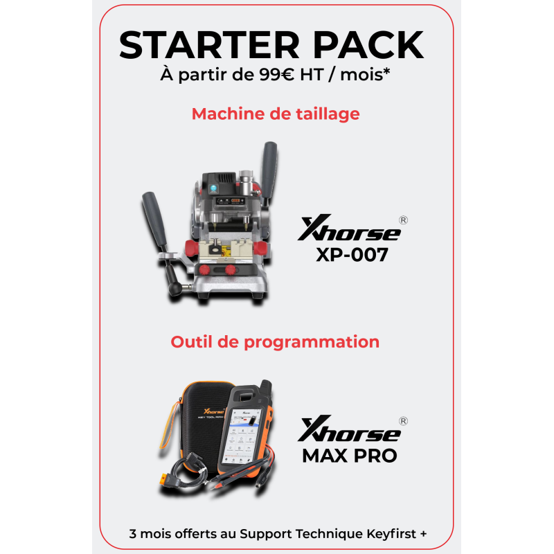 Pack débutant pour tailler et programmer des clés de voitures