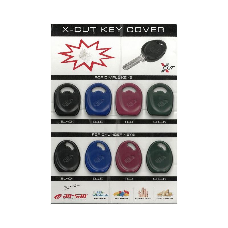 BKN-KC08 Cabezal de Plástico Verde para Llave Plana XCUT – Compatible con A, C, A+, C+ – Paquete de 10 Unidades