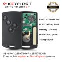 Kompatible Kartenfernbedienung für Renault Clio 4™ (2013-2020) Kompatible Kartenfernbedienung für Renault Clio 4™ (2013-2020)