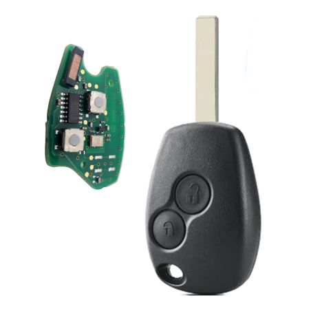 REN-CIR5B - Clé Compatible pour Renault Clio3 de 2006 à 2012