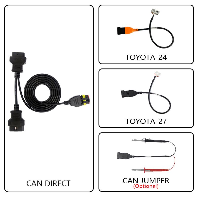 OBDSTAR | CAN DIRECT KIT | ECU-Datenlesung für Gateway-Fahrzeuge | Kompatibel mit TOYOTA-24 / TOYOTA-27