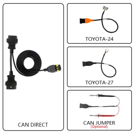 OBDSTAR | CAN DIRECT KIT | Lecture Données ECU Véhicules Gateway | Compatible TOYOTA-24 / TOYOTA-27