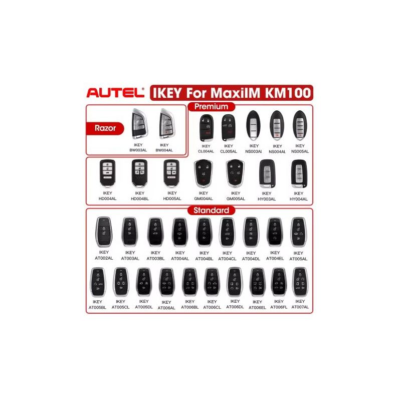 AUTEL IKEYAT003AL Mando Smart Key Universal de 3 Botones | Ref. IKEY12