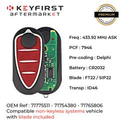 Key Alfa Romeo Mito™ (2008-2018)