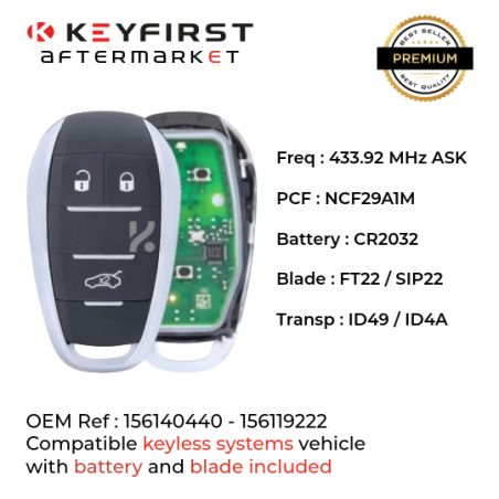 Aftermarket Key for Alfa Romeo Giulia™ (2017-2020) Aftermarket Key for Alfa Romeo Giulia™ (2017-2020)