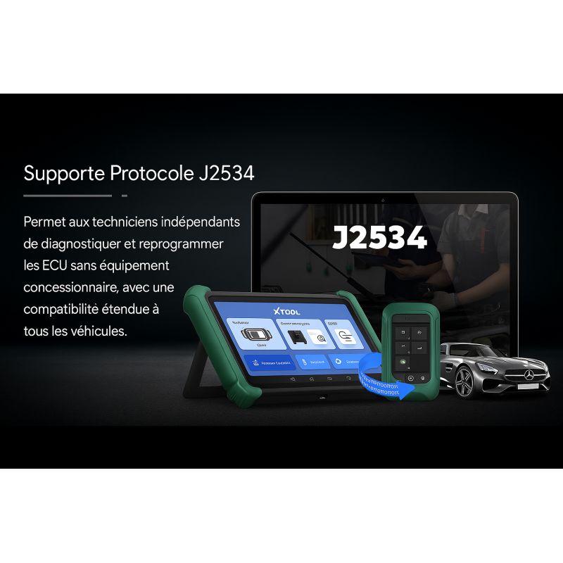 XTOOL PRODIGY | Sistema di diagnosi intelligente di fascia alta | Compatibile con Tesla, veicoli a benzina e ibridi