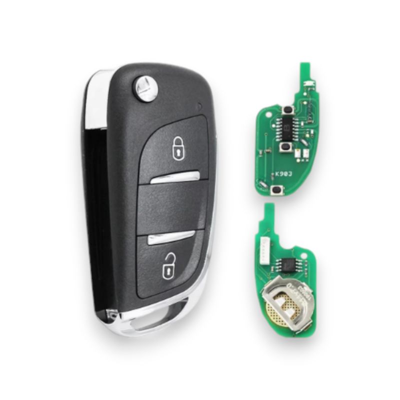 Mando Keydiy Universal Flip - 2 Botones  | NB11-2B | KD900, KD-X2, KD-X4, KD-MAX 