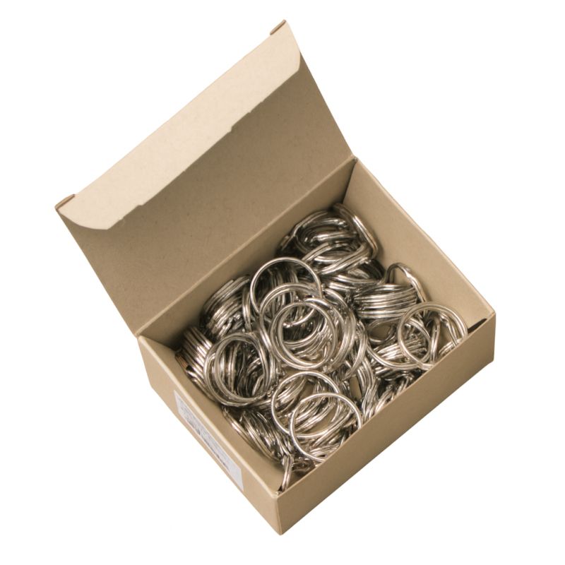 Anelli spaccati Ø 18mm in acciaio inox - Scatola da 100 pezzi