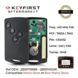 copy ofTarjeta Llave Mando Aftermarket Renault Clio 4™ (2013-2020)
