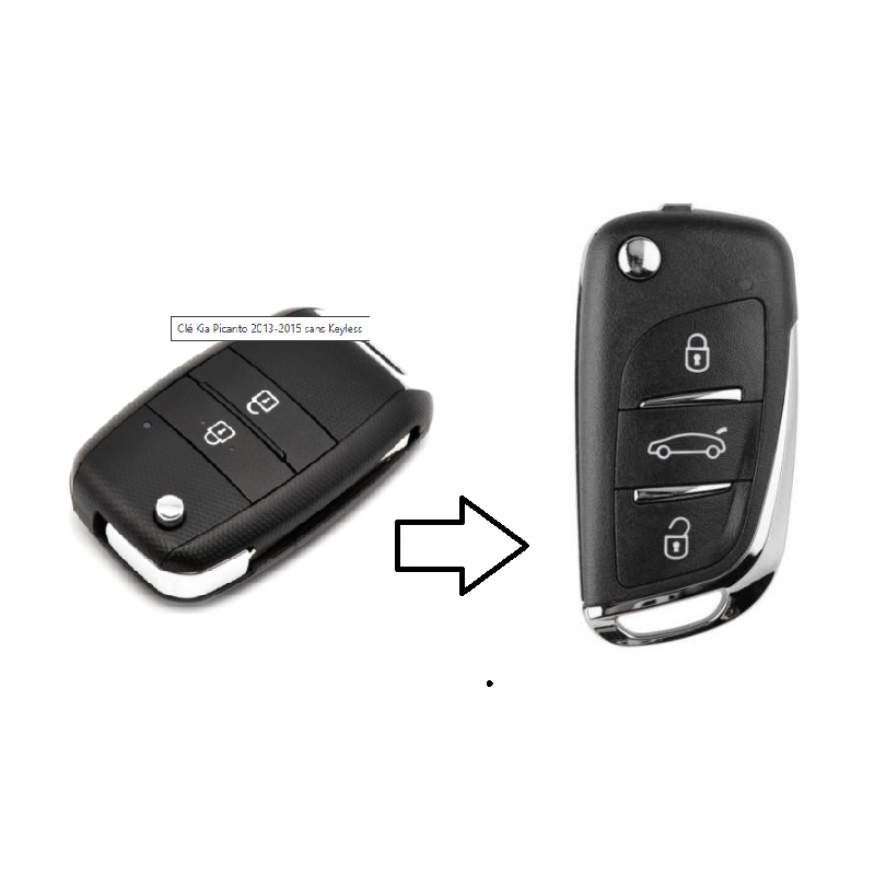 KIA-CIR53 - Mando a distancia original KIA Picanto (2013-2015) -