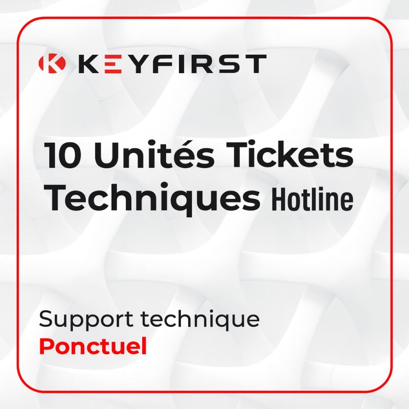 KEYFIRST Technical Hotline Ticket – 10 Units (Mandatory form must be completed before adding to cart)