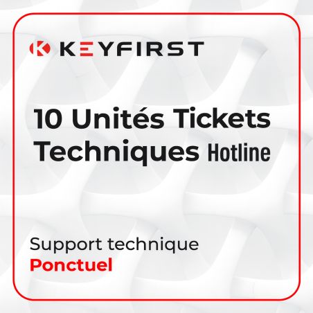 KEYFIRST Technisches Hotline-Ticket – 10 Einheiten (Das Pflichtformular muss vor dem Hinzufügen zum Warenkorb ausgefüllt werden)