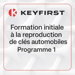 Formation initiale à la reproduction de clés automobiles – Programme 1