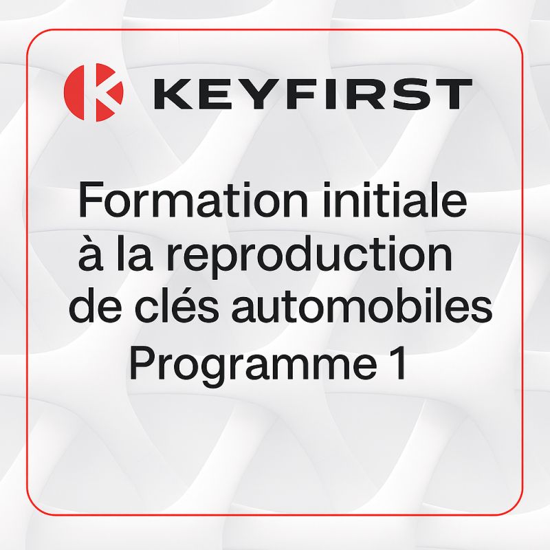 Formazione iniziale riproduzione chiavi auto – Programma 1 | Keyfirst