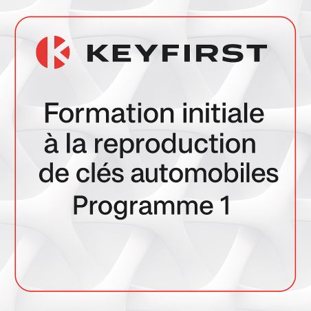 Formation initiale à la reproduction de clés automobiles – Programme 1
